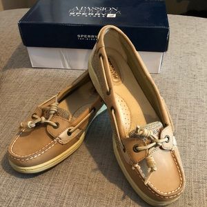 Sperry top-sider Angelfish linen oat boat shoe